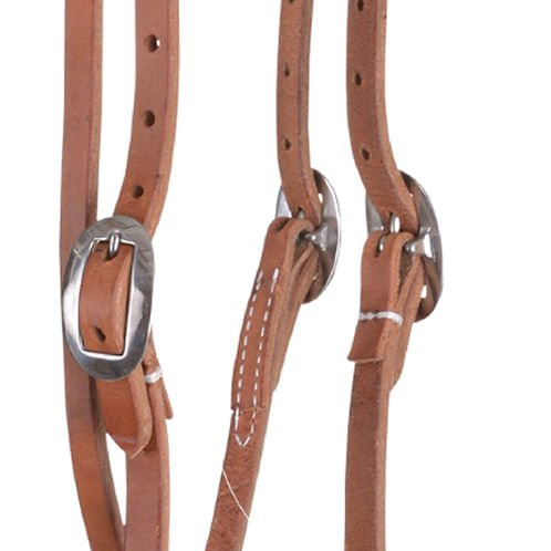 Reinsman Hermann Oak Slide Ear Headstall with Throatlatch, Full