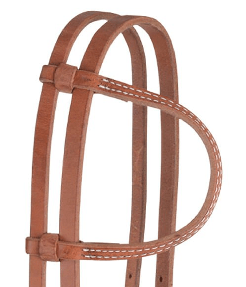 Reinsman Hermann Oak Slide Ear Headstall with Throatlatch, Full - RD1GR - Harness Brown - Full - 2