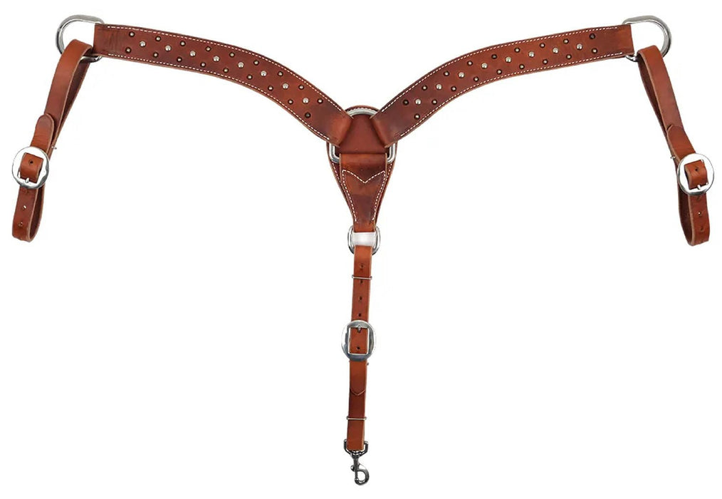 Reinsman Rosewood & Spots Breast Collar, Full - Jeffers - Horse Supplies > Horse Tack > Breast Collars