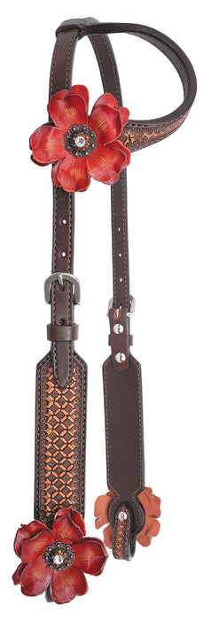 Reinsman Sarah Rose Vintage Sliding Ear Headstall - Jeffers - Horse Supplies > Horse Tack > Bridles & Headstalls