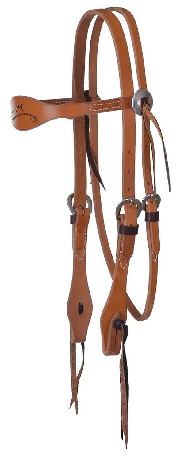 Bandeau Plat En Cuir Reinsman Sharon Camarillo Hackamore #950 - Neuf