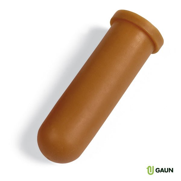 Replacement Calf Nipple for Calf Nursing Bucket – Cross - Cut Rubber or Latex Teat - GAUAK - Latex (Tan) - 4" - 1 - 2