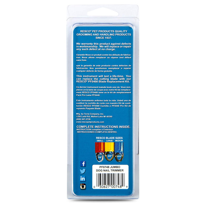 Resco Dog Nail Trimmer - LTT5 - Large - 8