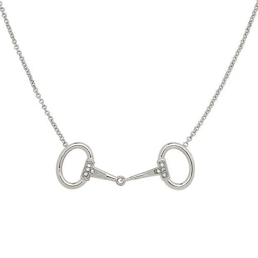 Rhodium Horse Snaffle Bit Necklace - Jeffers - Women > Accessories, Jewelry, Handbags