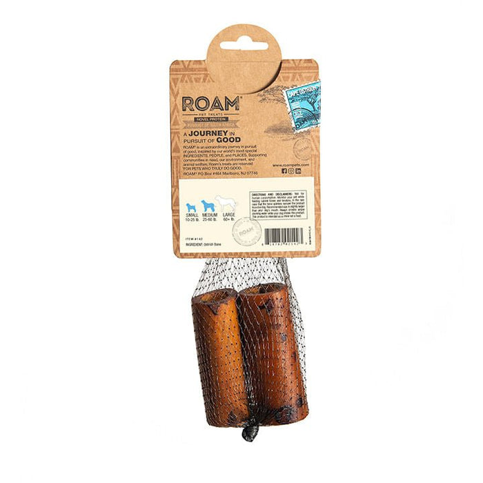 Roam Dog Treats Smoked Marrow Cape Ostrich Bone - Jeffers - Dog Supplies > Dog Treats > Bones