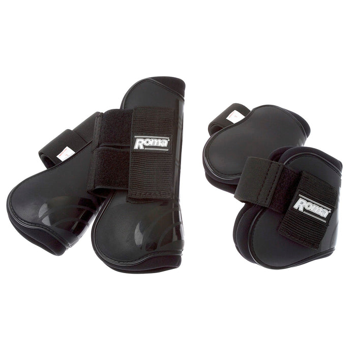 Roma Competitor Series Equine Protective Boots, 4 - Pack - KOAFG - Black - Full - 2