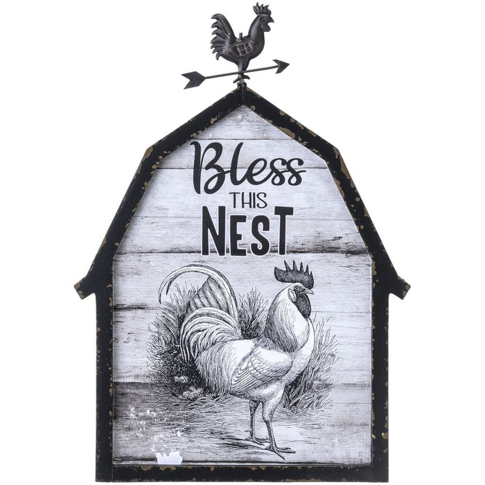 Rooster Barn Sign - Jeffers - Home Goods & Gifts > Home Decor and Candles for Home Improvement