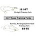 Rope Training Forks, Straight - Jeffers - Horse Supplies > Horse Tack > Bridles & Headstalls