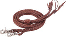 Round Braided Latigo Split Reins, 1/2' X 7' - Jeffers - Horse Supplies > Horse Tack > Reins