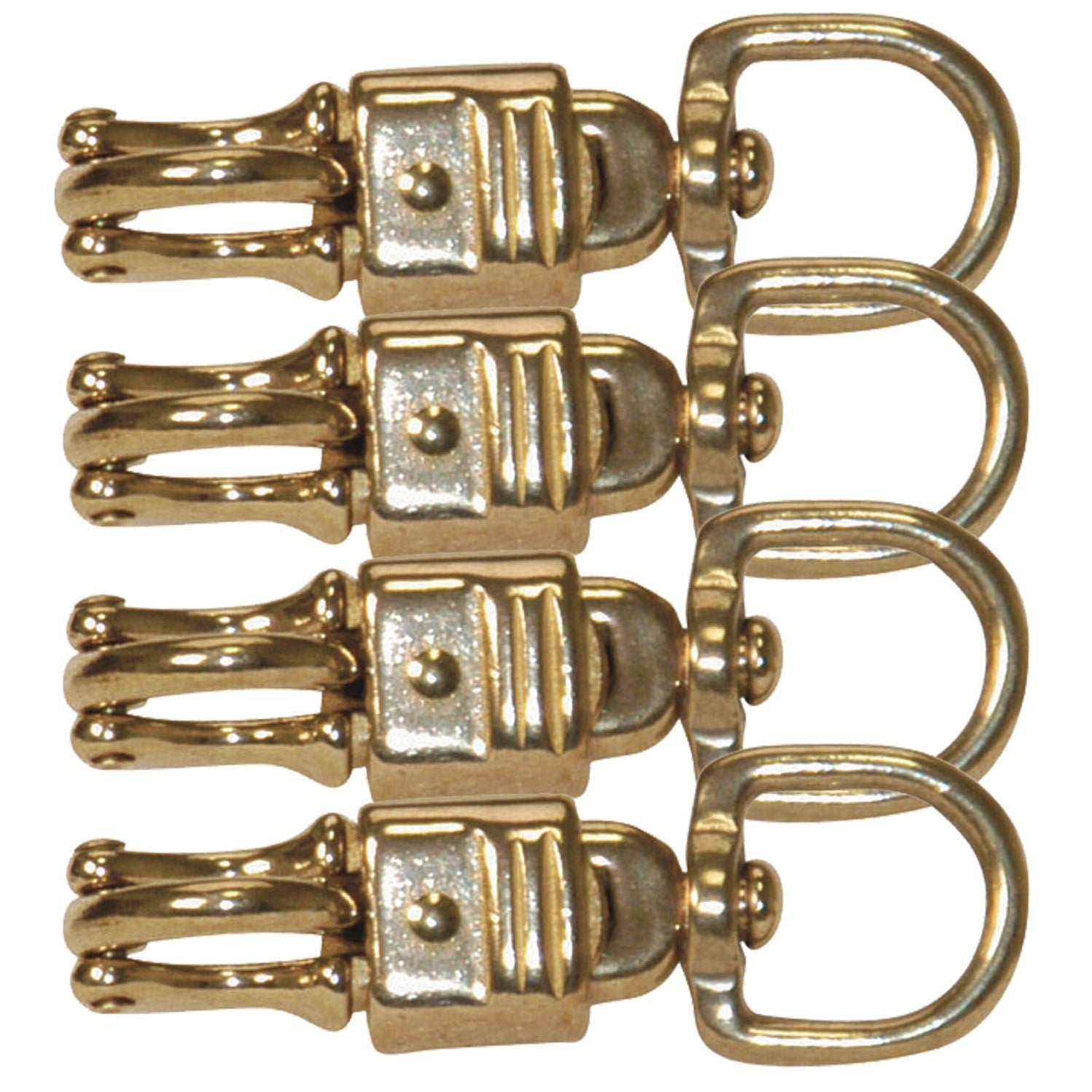 Horse Stable Equipment Saddle Hardware Rigging Jeffers Round Eye Brass  Panic Snap, 3/4