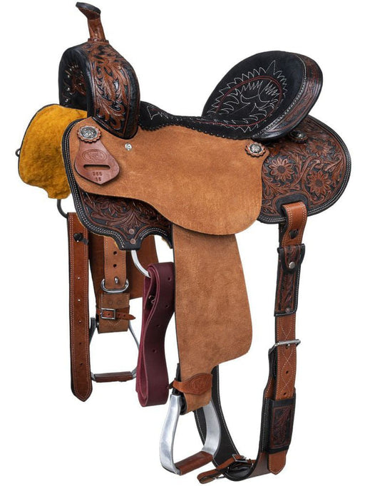 Royal King Two Tone Hawley Barrel Saddle Package - Jeffers - Horse Supplies > Horse Tack > Saddles