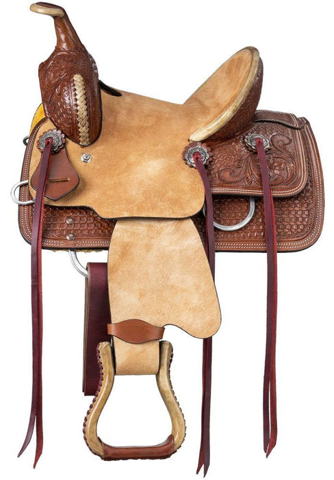 Royal King Youth Garrison Barrel Saddle - Jeffers - Horse Supplies > Horse Tack > Saddles