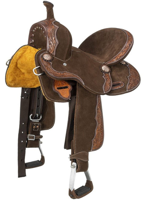 Royal King Youth Laramie Saddle, Brown - Jeffers - Horse Supplies > Horse Tack > Saddles