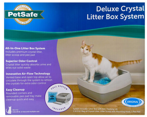 PetSafe Deluxe Crystal Litter Box System (& Accessories) - PetSafe Deluxe Crystal Litter Box System  