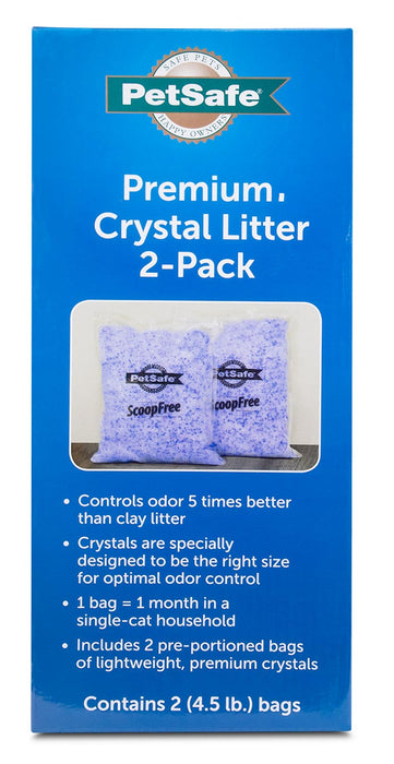 PetSafe Deluxe Crystal Litter Box System (& Accessories) - 2-pk Lavender PetSafe Premium Crystal Litter  