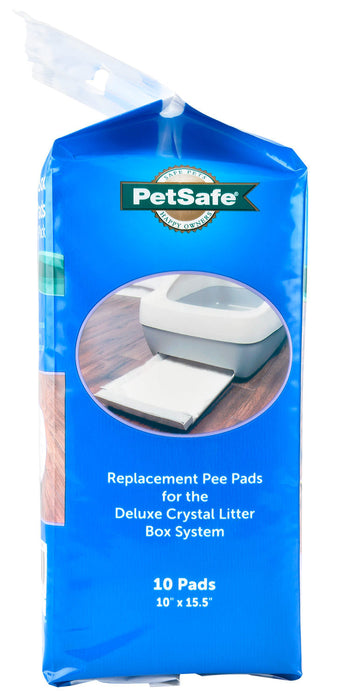 PetSafe Deluxe Crystal Litter Box System (& Accessories) - 10-pk Pee Pads for PetSafe Deluxe Crystal Litter Box System  