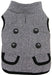 Classic Tweed Dog Coat, Black/White - Large  