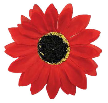 Sunflower Collar Slide - Red M/L Sunflower Collar Slide  