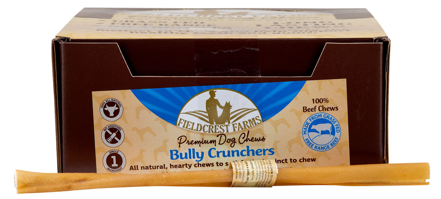 Fieldcrest Farms Bully Crunchers Bully Stick Dog Treats, 12" - 12" Bully Crunchers, 20 ct  