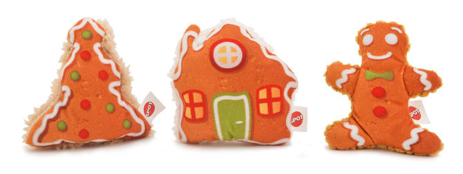 SPOT Holiday Gingerbread Catnip Toy -   