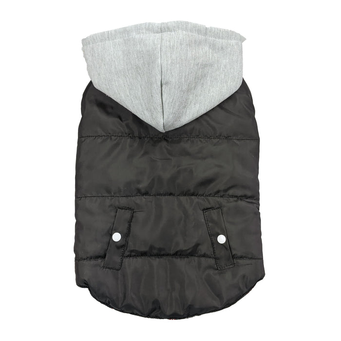 Reversible Sporty Puffer Jacket - Large  