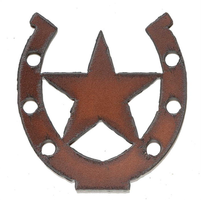 Rustic Metal Ornaments - Horseshoe Star Rustic Metal Ornament  