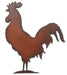 Rustic Metal Ornaments - Rooster Rustic Metal Ornament  