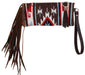 Rafter T Wristlet with Fringe - Brown  