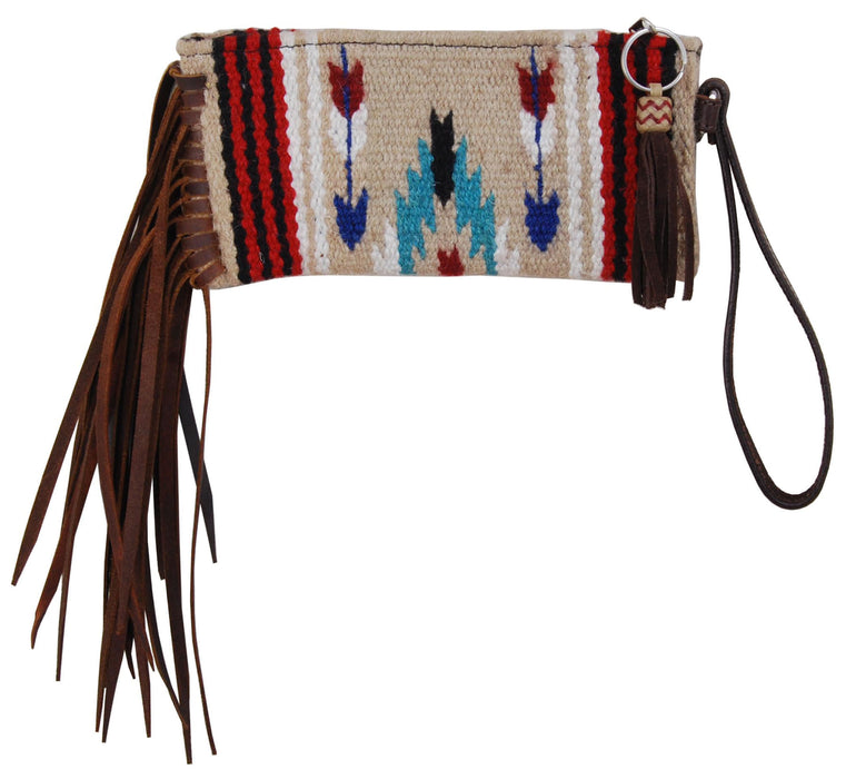 Rafter T Wristlet with Fringe - Natural  