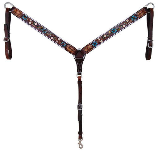 Rafter T Floral Vine Breast Collar -   