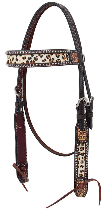 Rafter T Leopard Browband Headstall -   