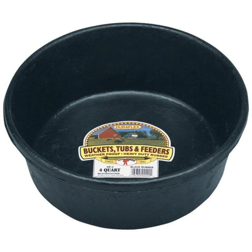 Rubber Feed Pan - M31BP - Black - 4qt - 2