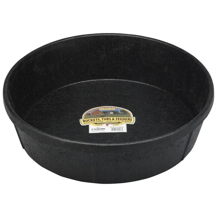 Rubber Feed Pan - M31BQ - Black - 3 gallon - 3