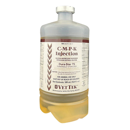 Rx C - M - P - K Injection Solution for Cattle – Calcium, Magnesium & Dextrose, 500 mL - 012MID-DME0244 - 500ml - 1