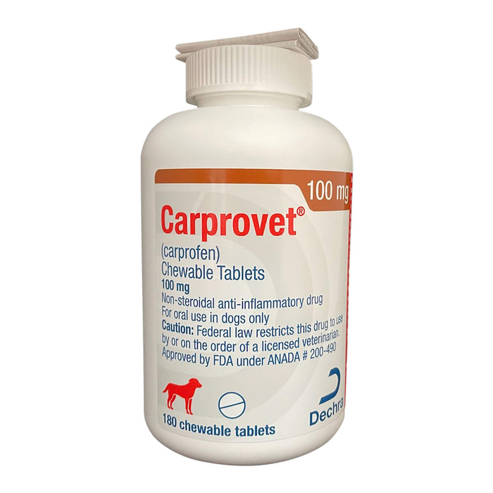 Rx Carprovet (carprofen) Pain Relief Chewable Tablets for Dogs - 012PUT-513-18 - 100 mg - 180 tablets - 1