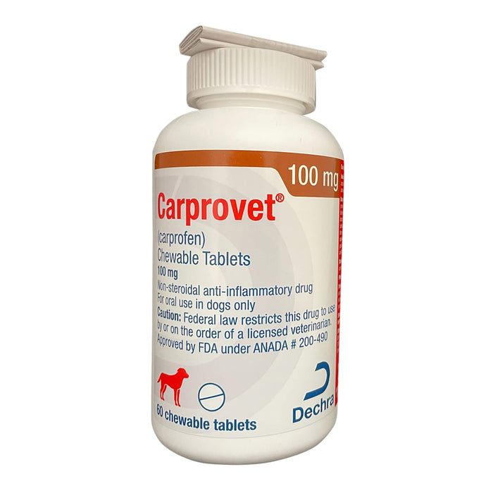Rx Carprovet (carprofen) Pain Relief Chewable Tablets for Dogs - 012PUT-513-60 - 100 mg - 60 tablets - 10