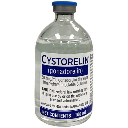 Rx Cystorelin (gonadorelin) 100 mL – Gonadorelin Injection for Cattle, 50 Dose - 012BI-142120 - 100 ml - 50 Dose - 1