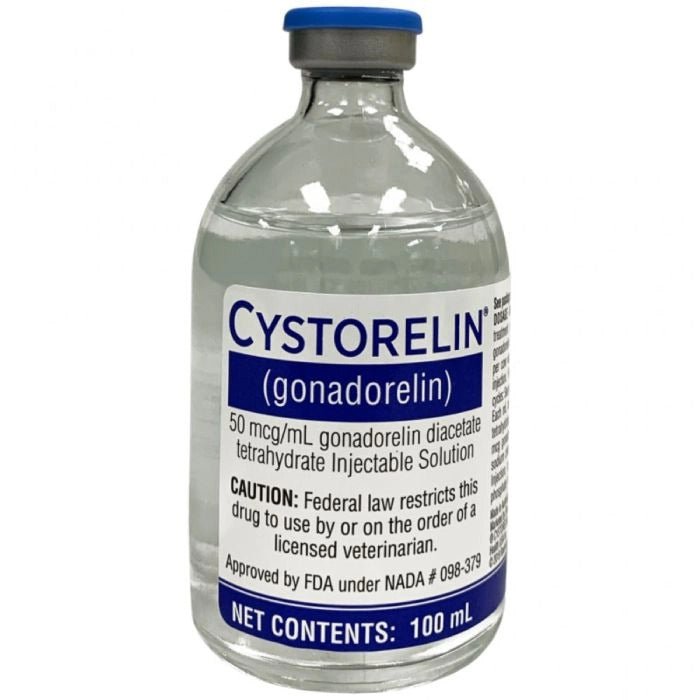 Rx Cystorelin (gonadorelin) 100 mL – Gonadorelin Injection for Cattle, 50 Dose - 012BI-142120 - 100 ml - 50 Dose - 1