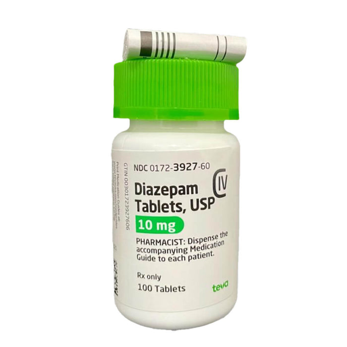 Rx Diazepam (Generic) Tablets for Dogs & Cats, 10mg - 012DIA-10X100C - 100 - 1