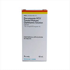 Rx Dorzolamide-Timolol Ophthalmic Solution, 22.3mg/6.8mg x10ml — Jeffers