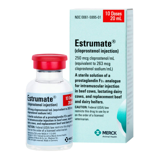 Rx Estrumate (cloprostenol injection) for Cattle - 012MER-189315 - 20ml - 1