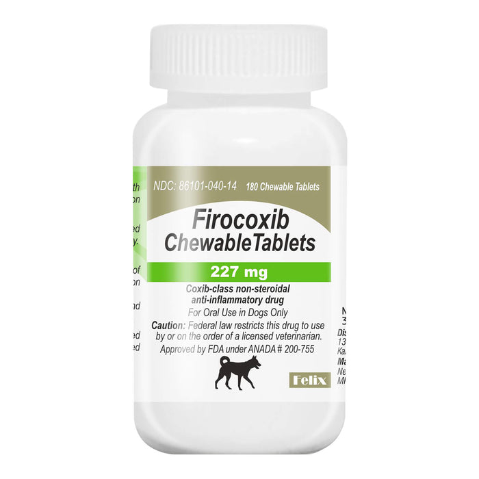 Rx Firocoxib Chewable Tablets for Dogs – Pain & Inflammation Relief for Osteoarthritis and Surgery - 012VED-40146 - Beef - 227mg - 180 Chewable Tablets - 3