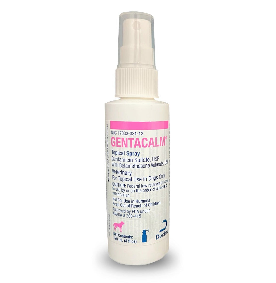 Rx Gentacalm Topical Spray for Dogs, Multiple Sizes — Jeffers