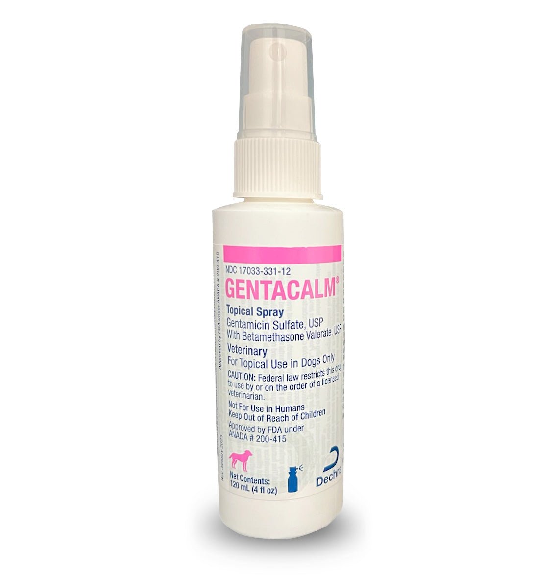 Rx Gentacalm Topical Spray for Dogs, Multiple Sizes — Jeffers