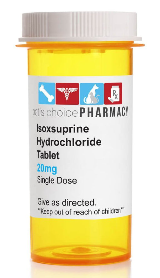 Rx Isoxsuprine Hydrochloride (Generic) Tablets for Horses - 012KV-39201 - 20 mg - 1 tablet - 1