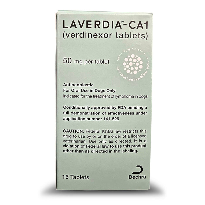 Rx Laverdia - CA1 (Verdinexor Tablets) Dog Cancer Treatment for Lymphoma - 012VED-7010 - 50mg - 16 Tablets - 7