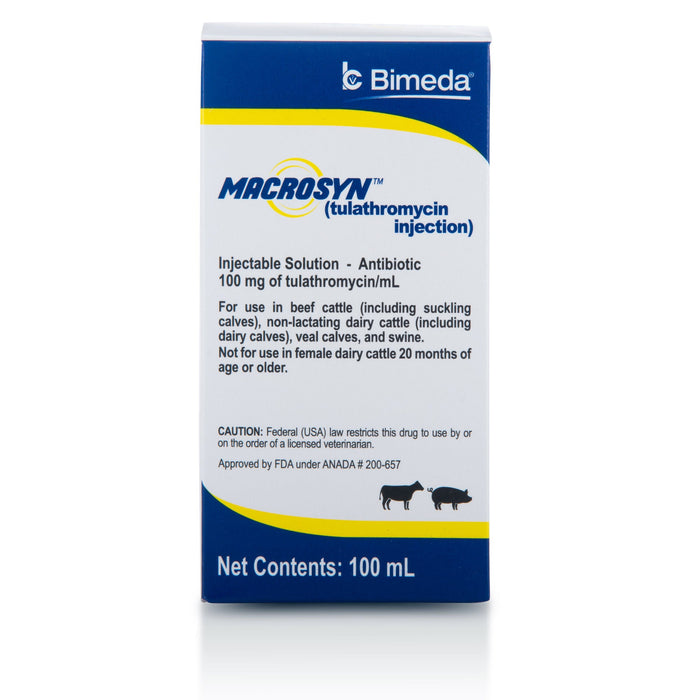 Rx Macrosyn Injectable, 500ml for Cattle and Swine — Jeffers