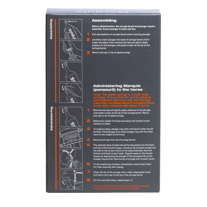 Rx Marquis (15% w/w ponazuril) Antiprotozoal Oral Paste for Horses - 012BAY01-127 - 3