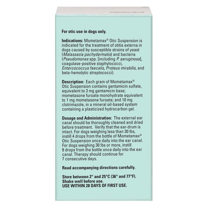 Rx Mometamax Otic Suspension for Dogs - 012SCH14-15 - 15 g - 8