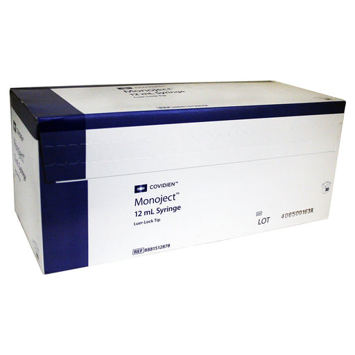 Rx Monoject Luer - Lock (LL) Syringes - 01101MON-12LL - 12 cc - 80 Count - 3